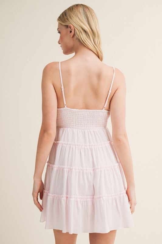 TIERED CAMI MINI SUMMER DRESS