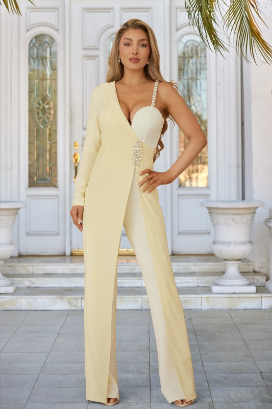 JEWEL ONE STRAP SHOULDER JUMPSUIT
