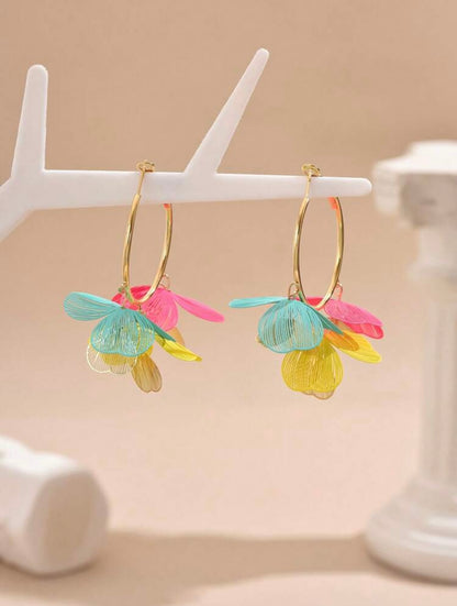 3D FLOWER EARRINGS