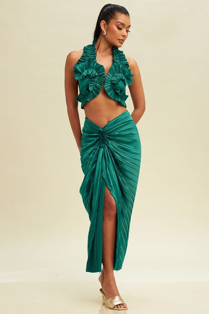 PLEATED RESORT SET