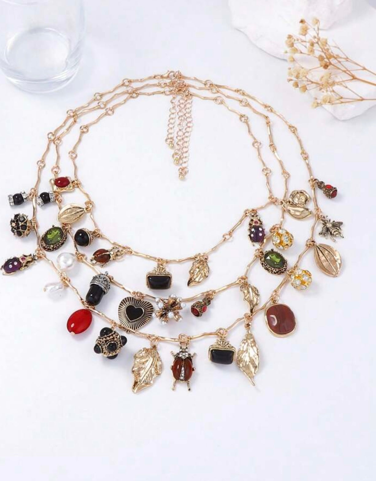 MULTI LAYER BOHEMIAN CHARM NECKLACE