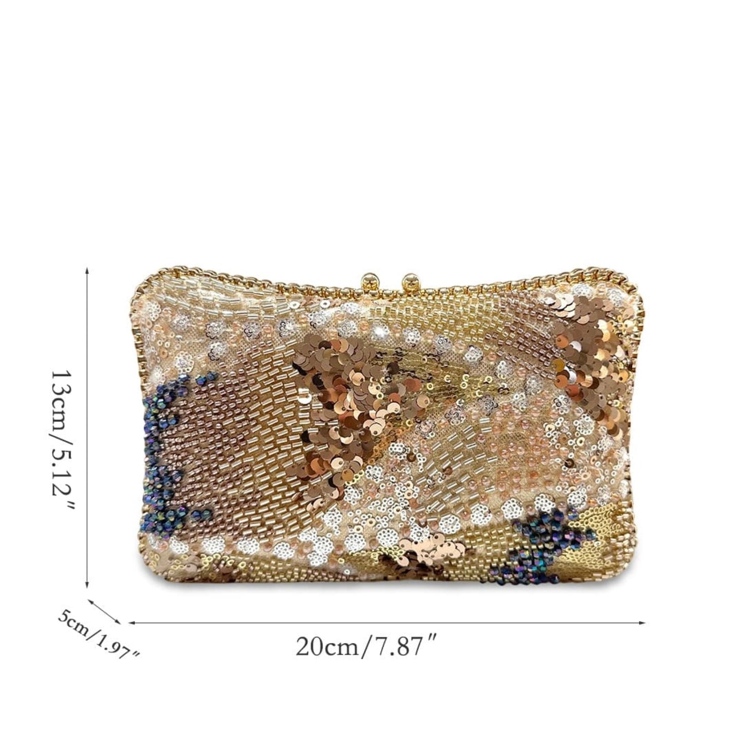 LUXURY RHINESTONE EVENING CLUTCH BAG