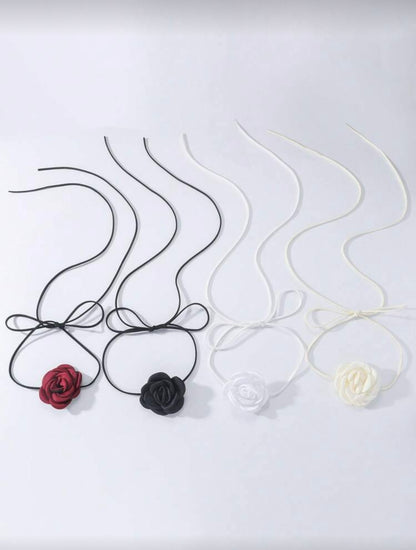 FLOWER RIBBON WAIST CHAIN/ NECKLACE