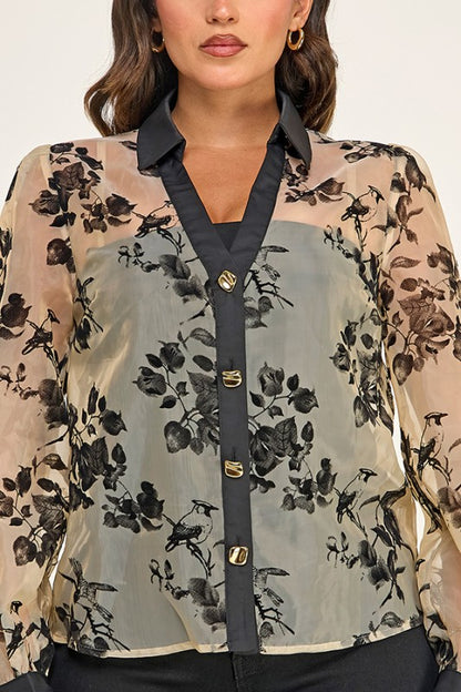 SLVLS GOLD BUTTON DETAIL TOP W/ PLEATED SKIRT DRESS (Copy)