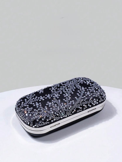 FLORAL SEQUIN EVENING CLUTCH BAG
