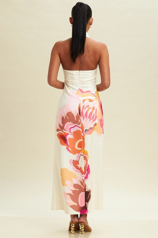 Stella Floral Halter Dress