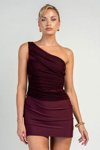 BODYCON MESH MINI PARTY DRESS