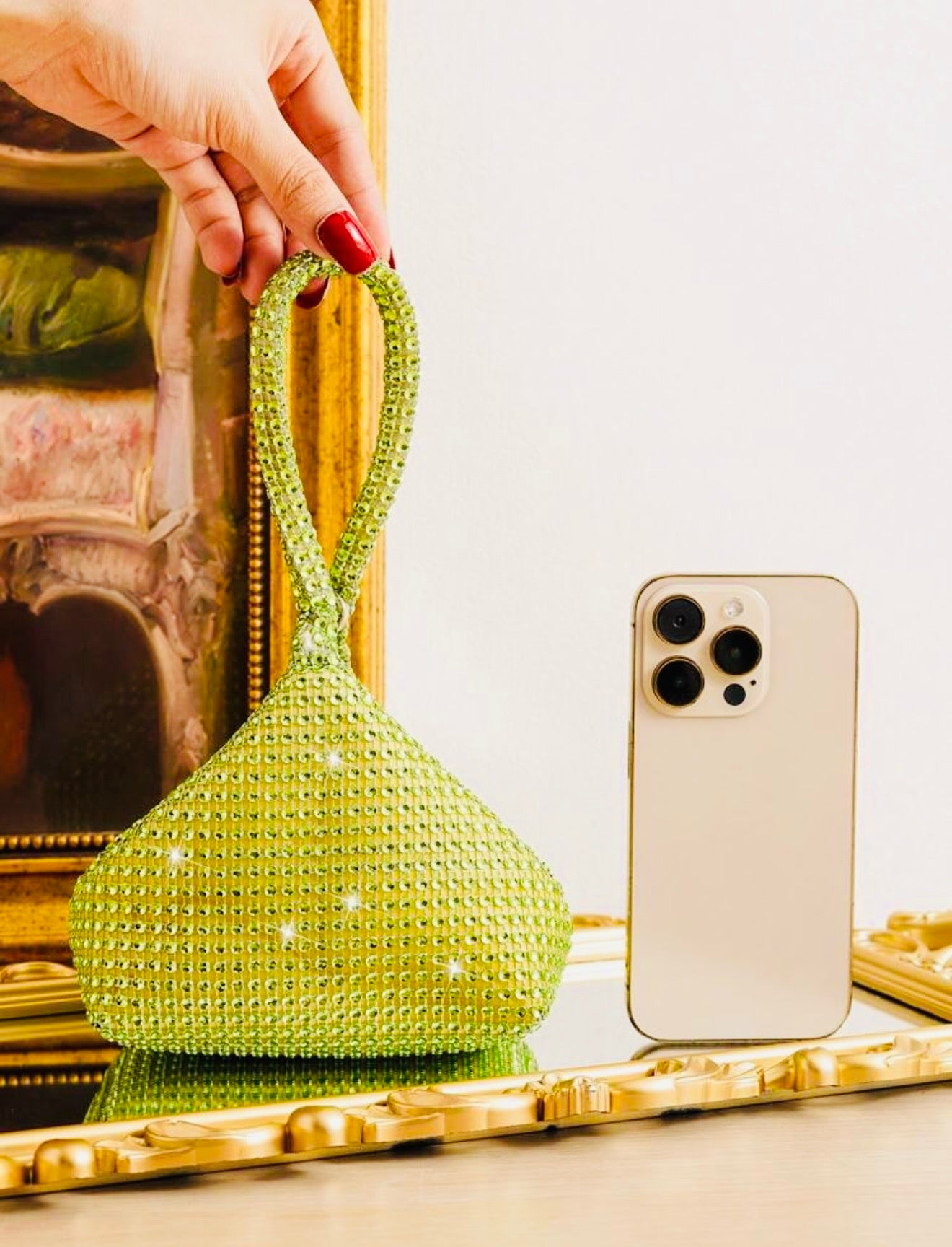 MINI RHINESTONE EVENING CLUTCH BAG