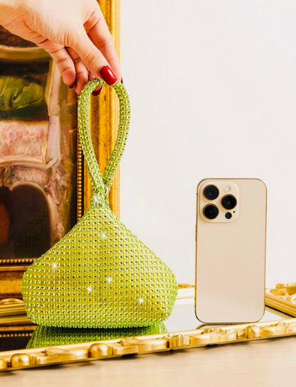 MINI RHINESTONE EVENING CLUTCH BAG