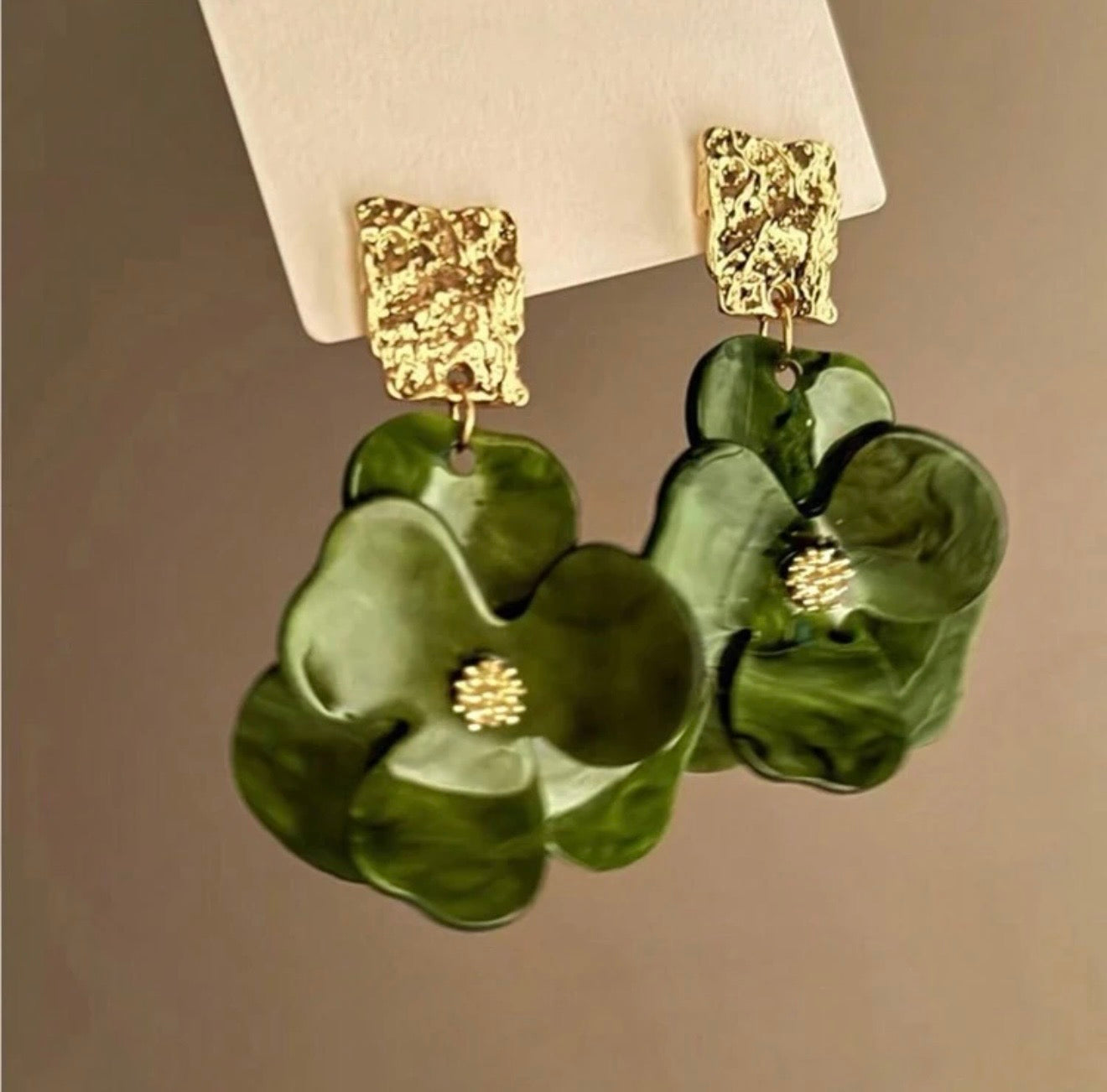 VINTAGE FASHION FLORAL EARRINGS