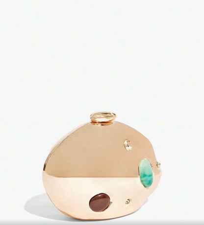 LUXURY HARD SHELL BOX SHAPED EVENING CLUTCH