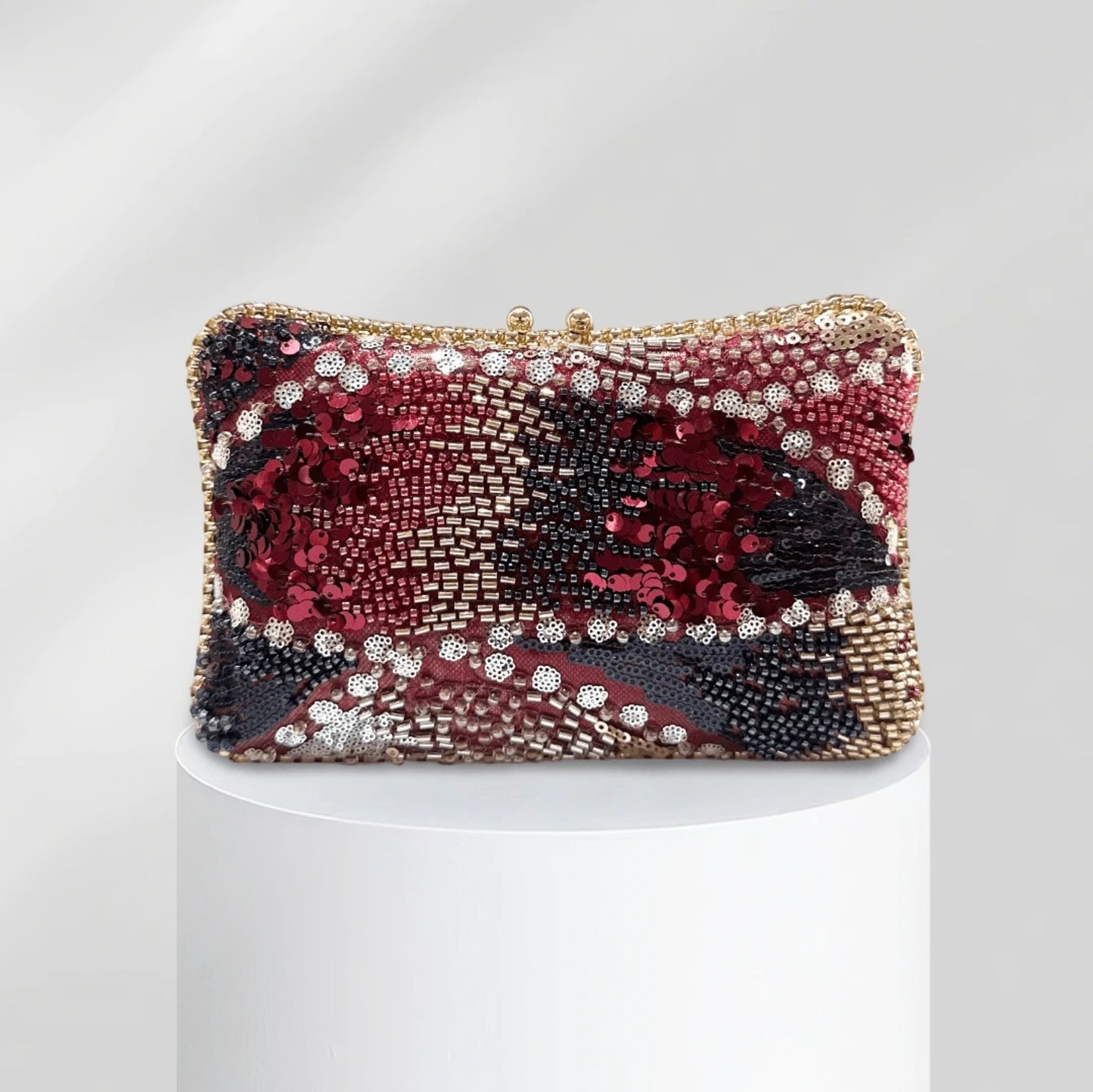 LUXURY RHINESTONE EVENING CLUTCH BAG