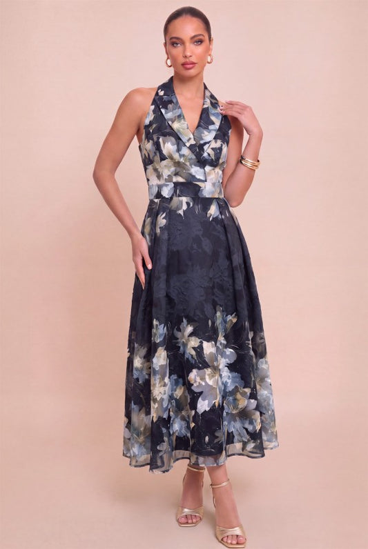 FLORAL MIDI DRESS