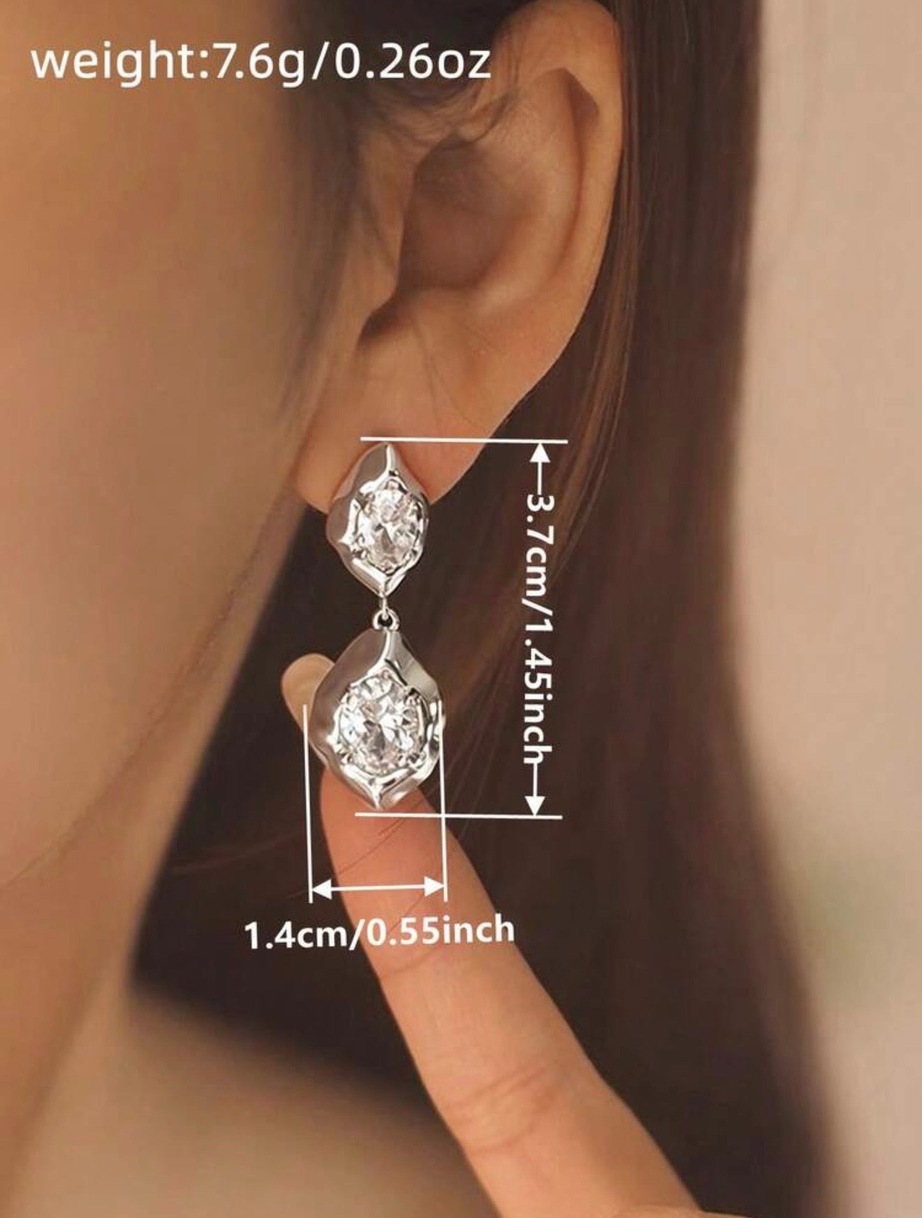 ASYMMETRICAL GEOMETRIC EARRINGS