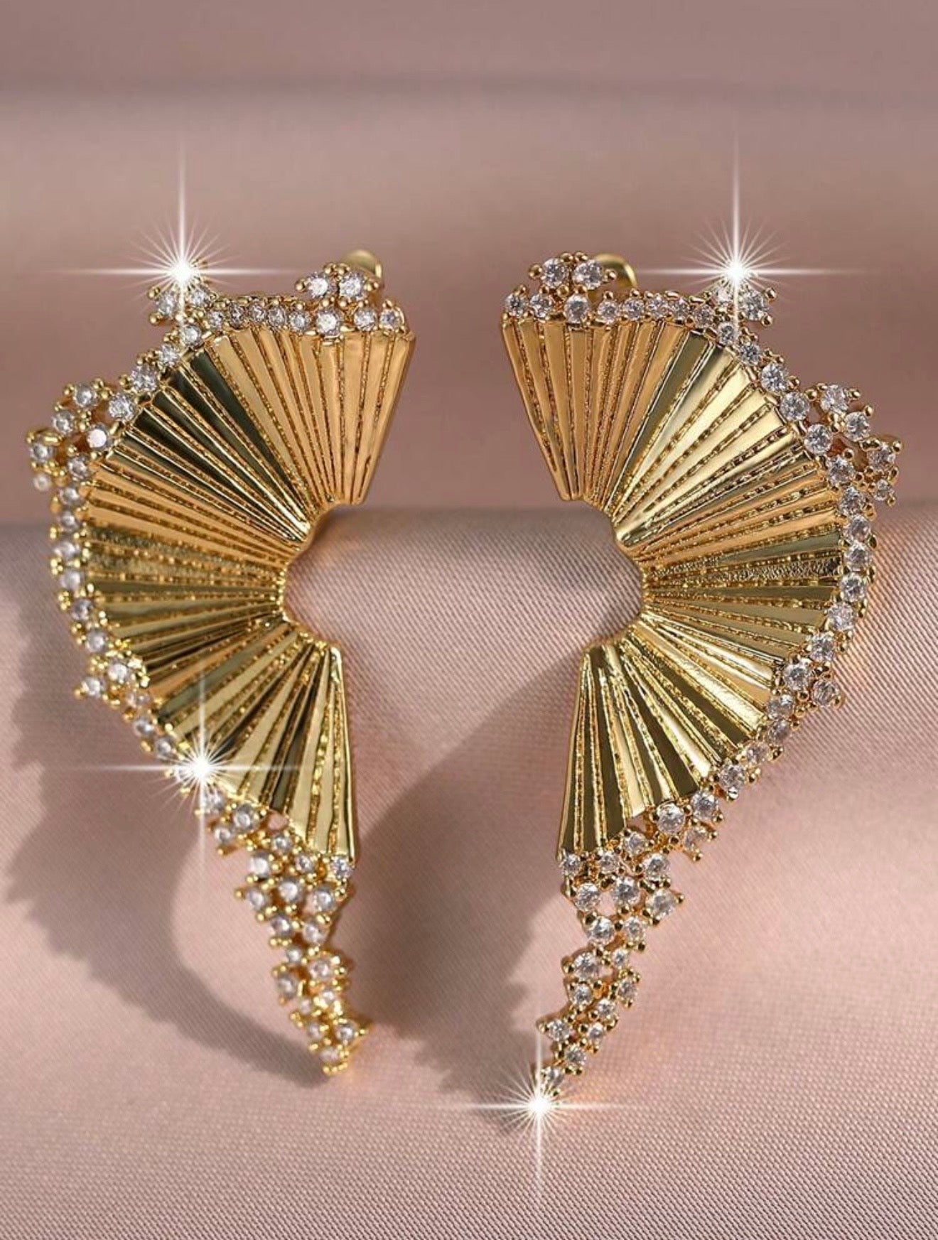 WINGS GOLD PLATED EARRINGS