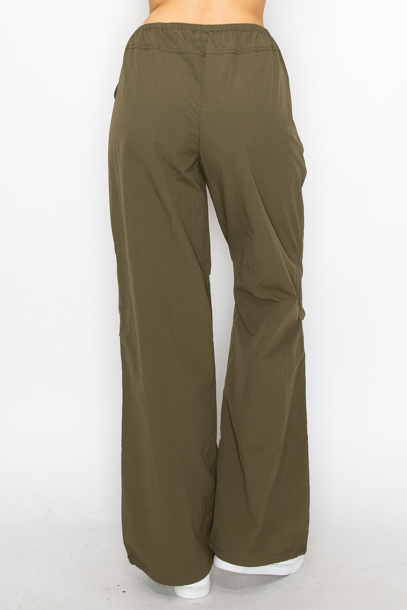 ELASTIC PARACHUTE SOLID PANTS