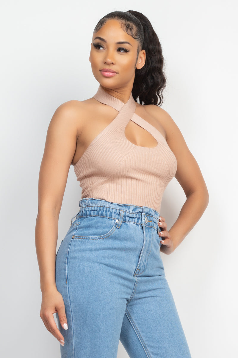 HALTER NECK CROP TOP