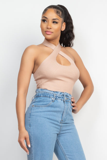 HALTER NECK CROP TOP