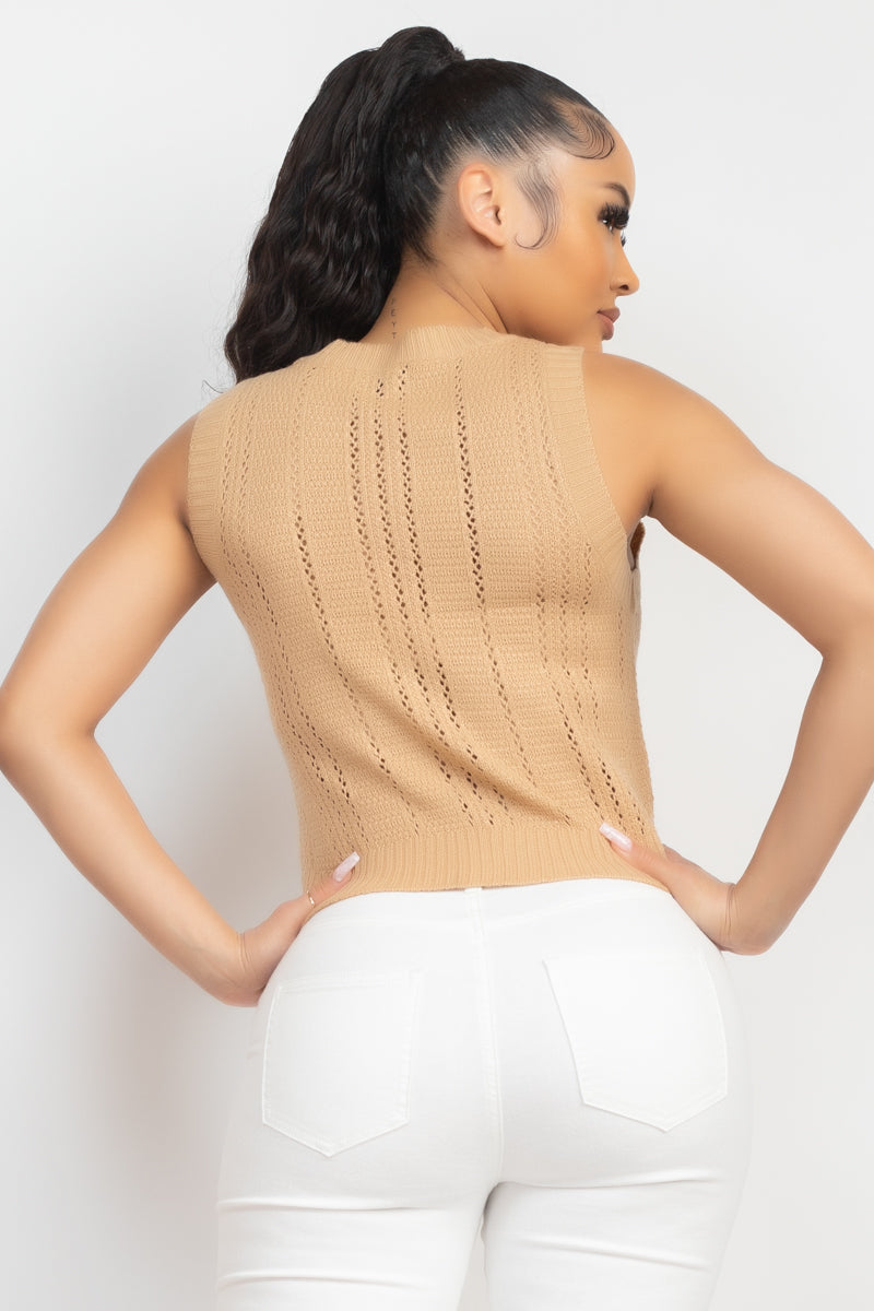 SOLID ROUND NECK BASIC SWEATER VES