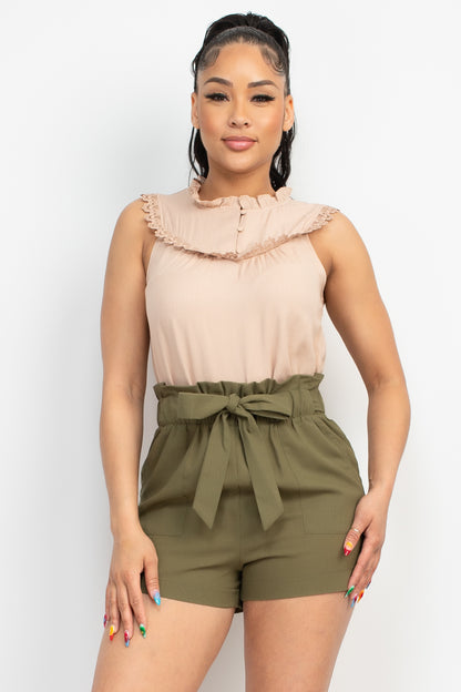 Yoke Lace Trim Top