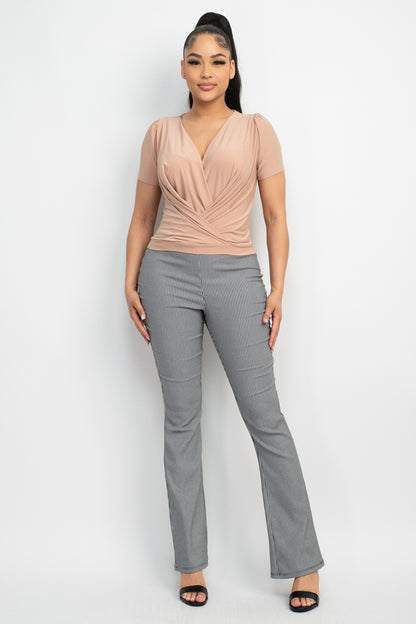 Braid-Like Surplice Chic Top