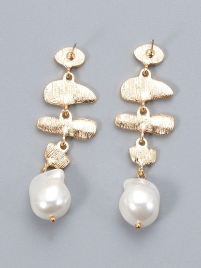 FAUX PEARL MULTICOLOR DROP EARRINGS