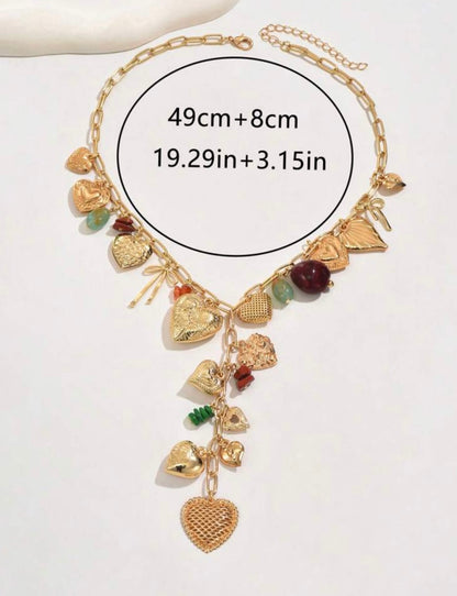 PREMIUM GOLD PENDANT Y NECKLACE
