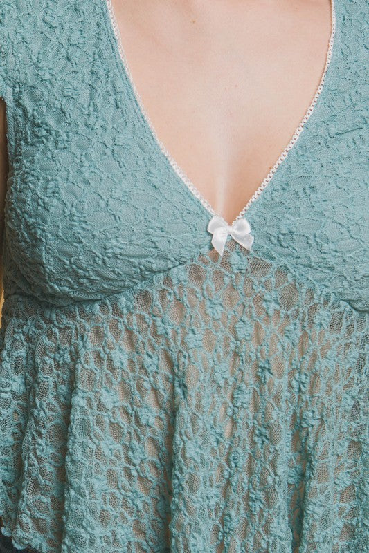 SHEER LACE TOP