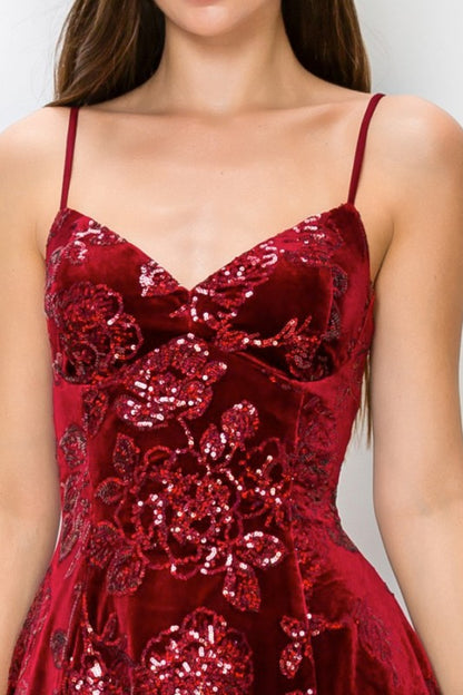 SEQUINED MINI PARTY DRESS
