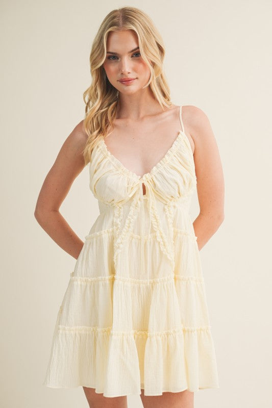TIERED CAMI MINI SUMMER DRESS