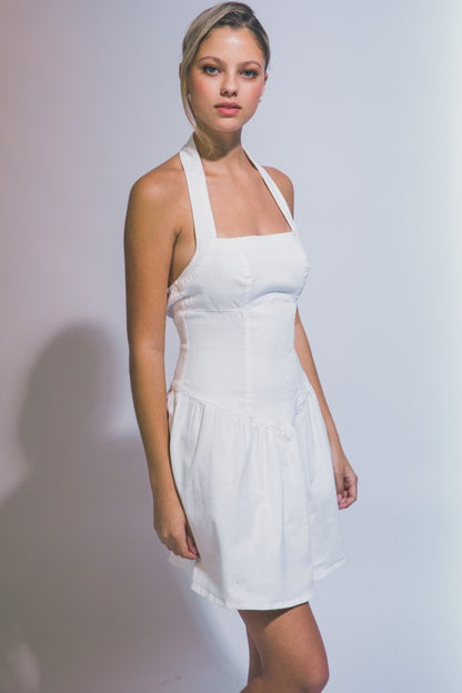 HALTER NECK DROP
