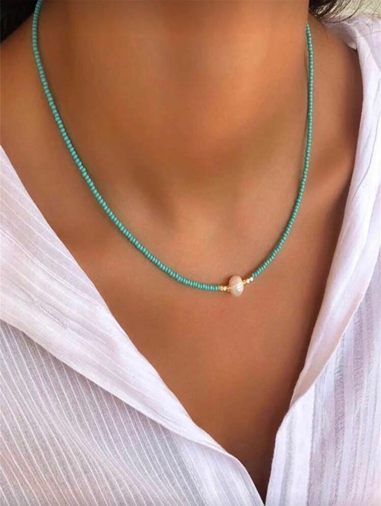 BOHEMIAN BEADED NECKLACE