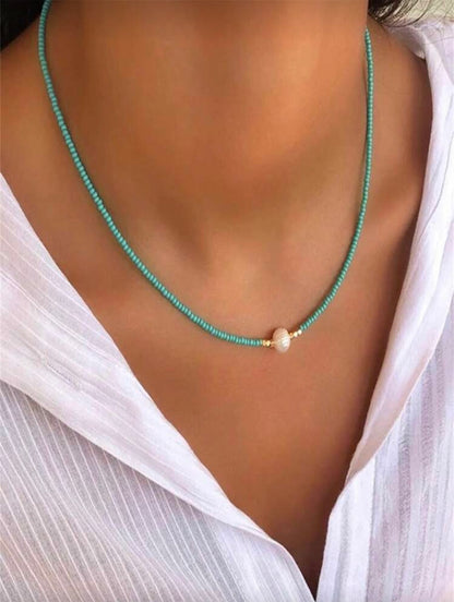 BOHEMIAN BEADED NECKLACE