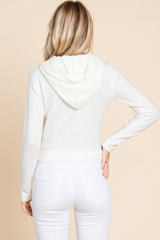 SOFT KNKT ZIPPER HOODIE
