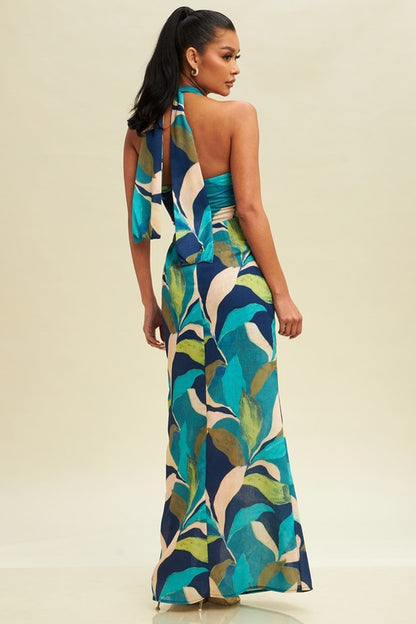 Aura Halter Maxi Dress