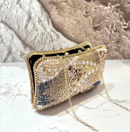 LUXURY RHINESTONE EVENING CLUTCH BAG
