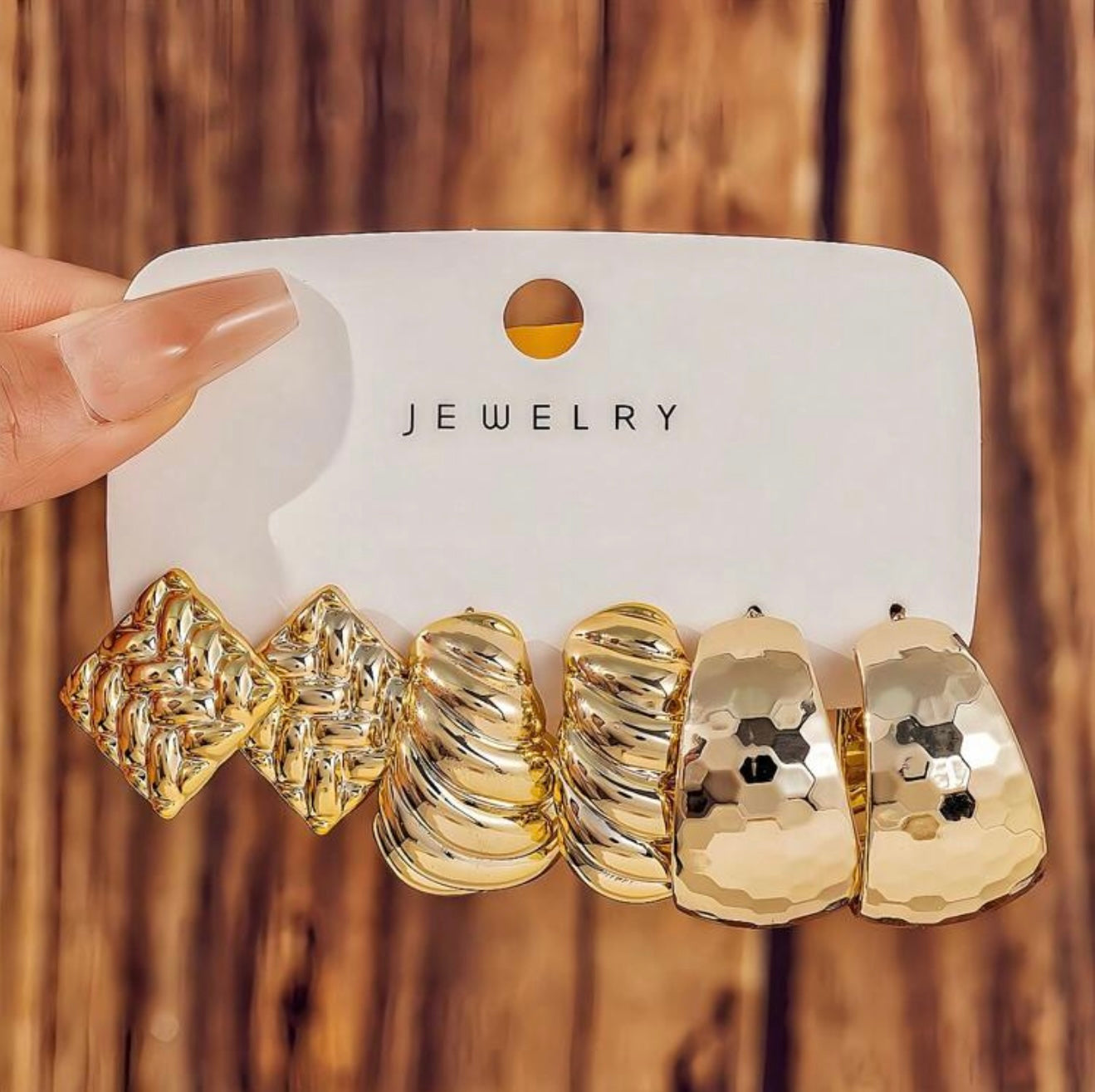 3 PAIRS SUMMER EARRINGS SET