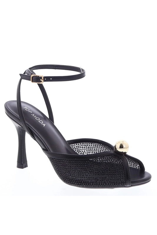 PEEP TOE DRESS HEELS