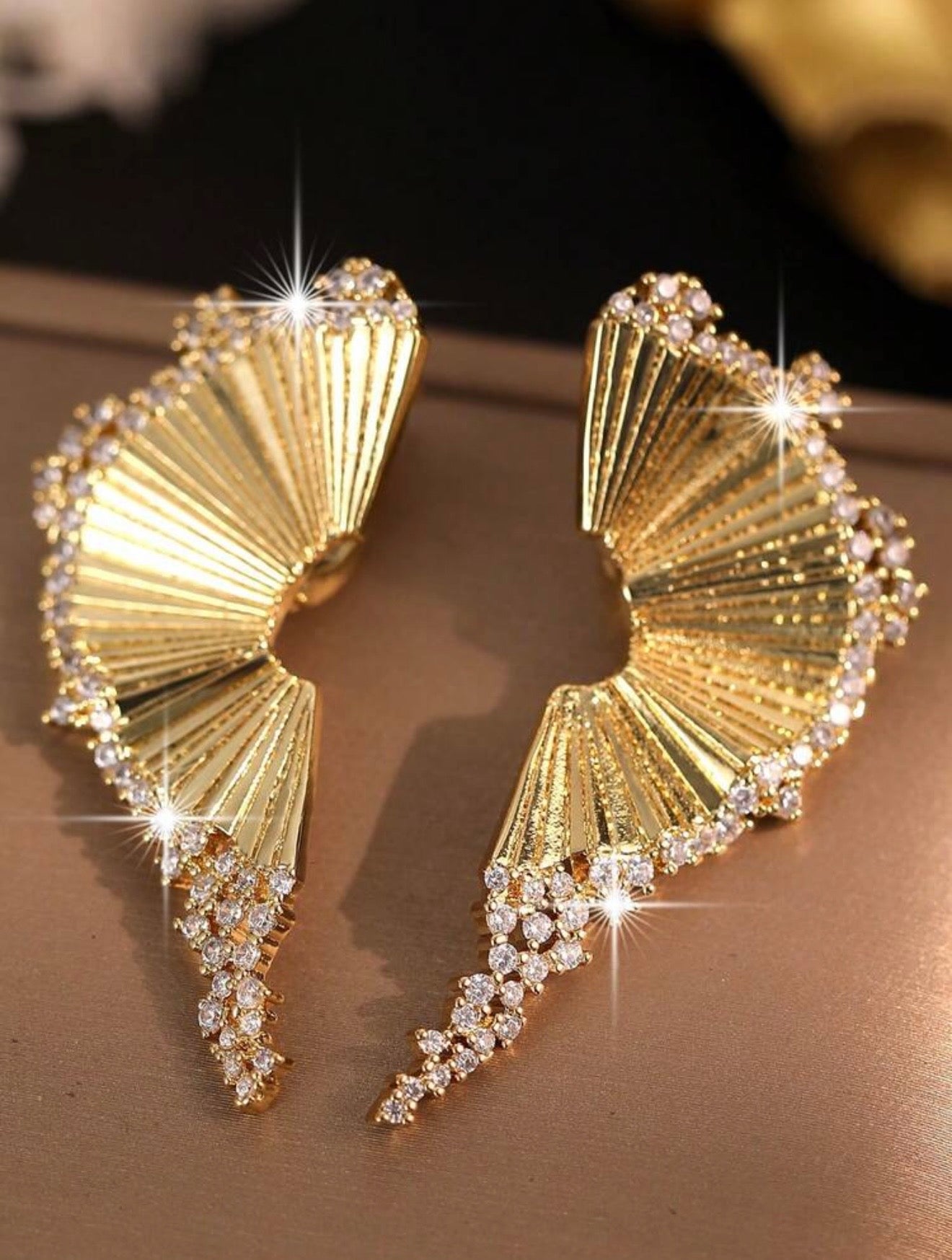 WINGS GOLD PLATED EARRINGS