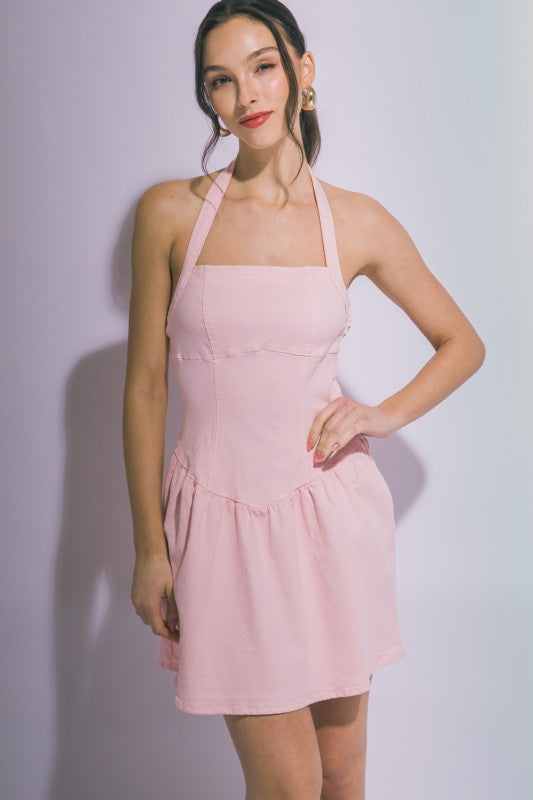 HALTER NECK DROP