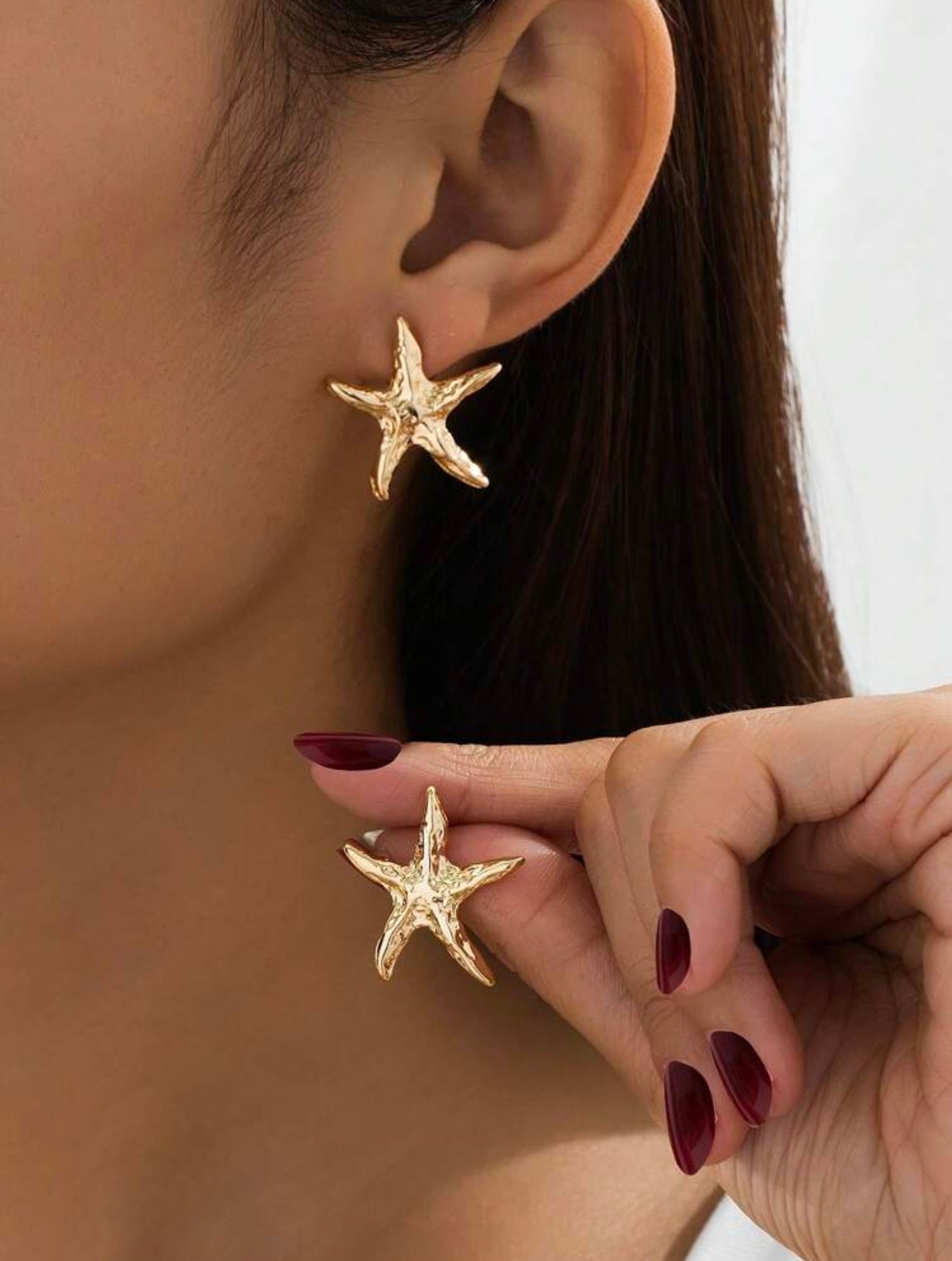 CRINKLE STARFISH EARRINGS