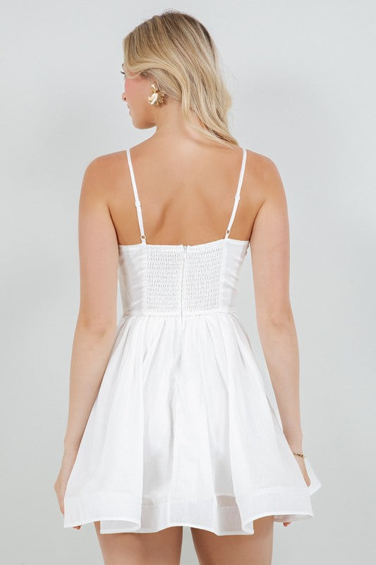 SOLID SLEEVELESS MINI DRESS