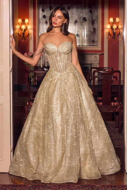 SWEETHEART NECKLINE BALL GOWN MAXI COCKTAIL DRESS