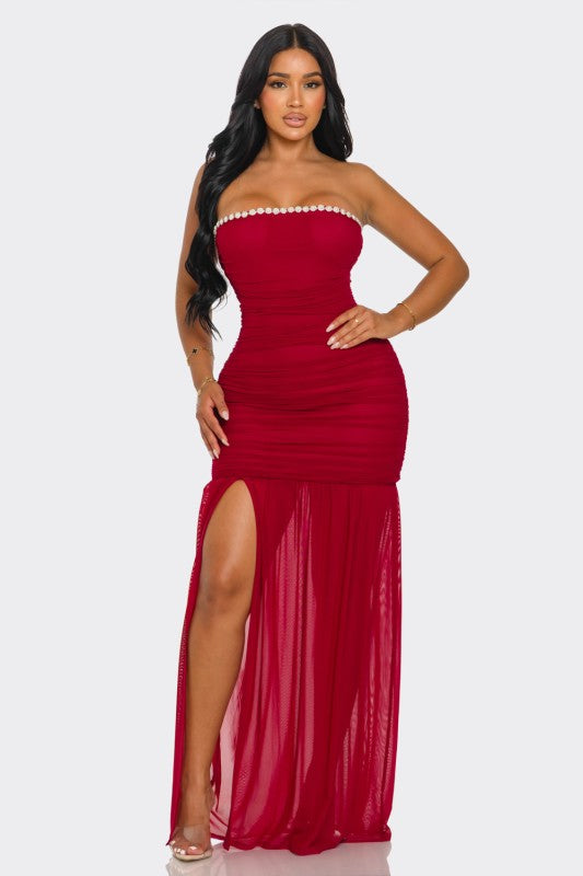 ETERNAL NOIR MAXI PARTY DRESS