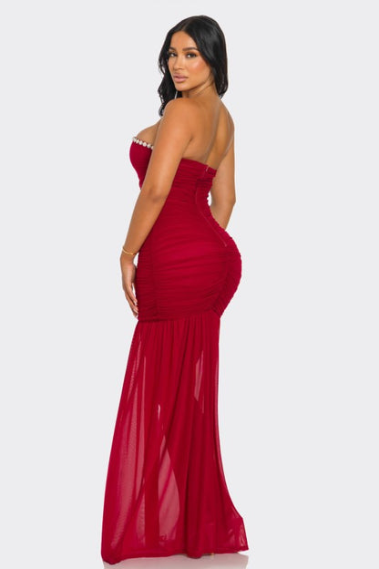 ETERNAL NOIR MAXI PARTY DRESS