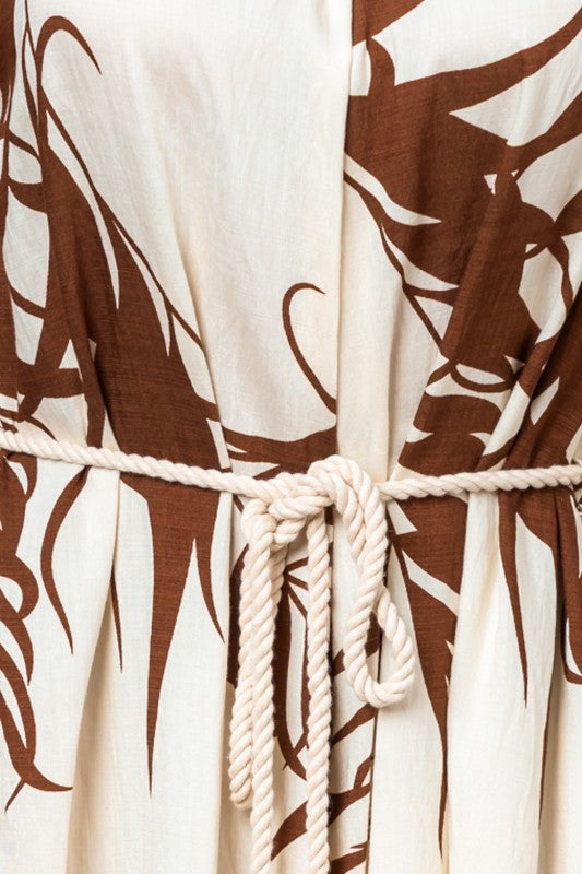 ROUND NECK BEADED DETAIL JUMPSUIT