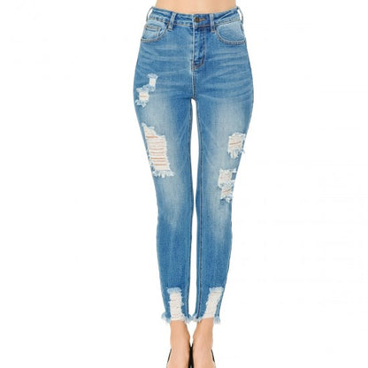 HIGH RISE SKINNY JEANS