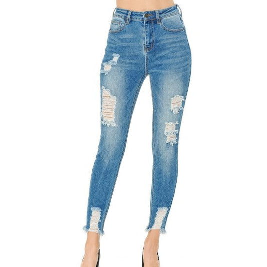 HIGH RISE SKINNY JEANS