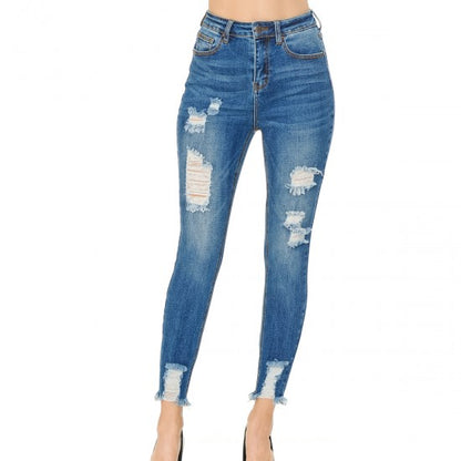 HIGH RISE SKINNY JEANS