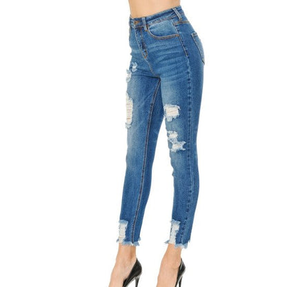 HIGH RISE SKINNY JEANS